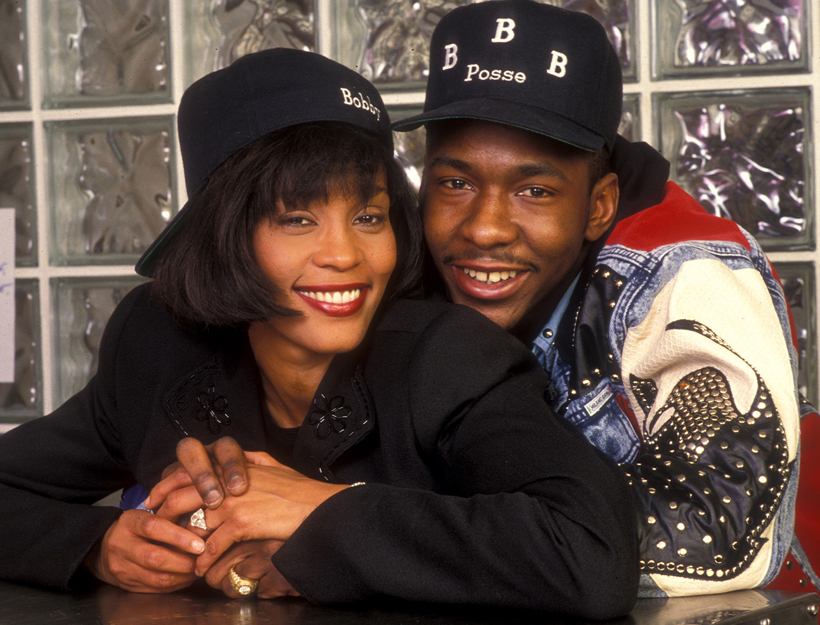 Young Whitney Houston and Bobby Brown
