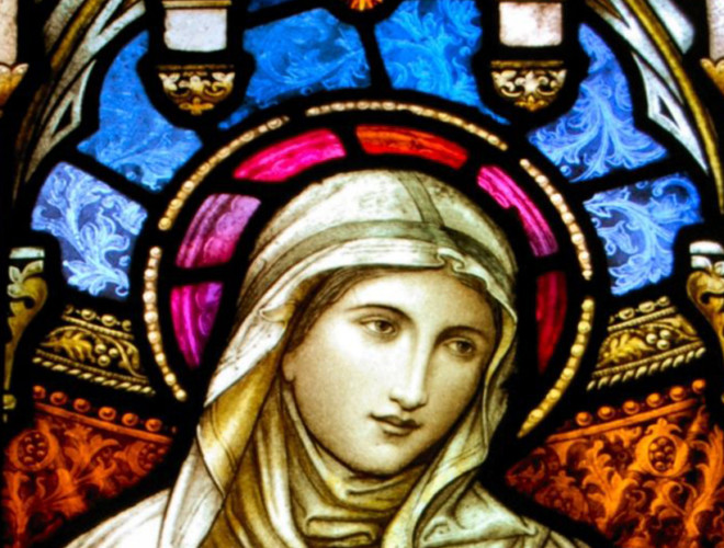 Saint Brigid of Kildare, one of Ireland's three patron saints.