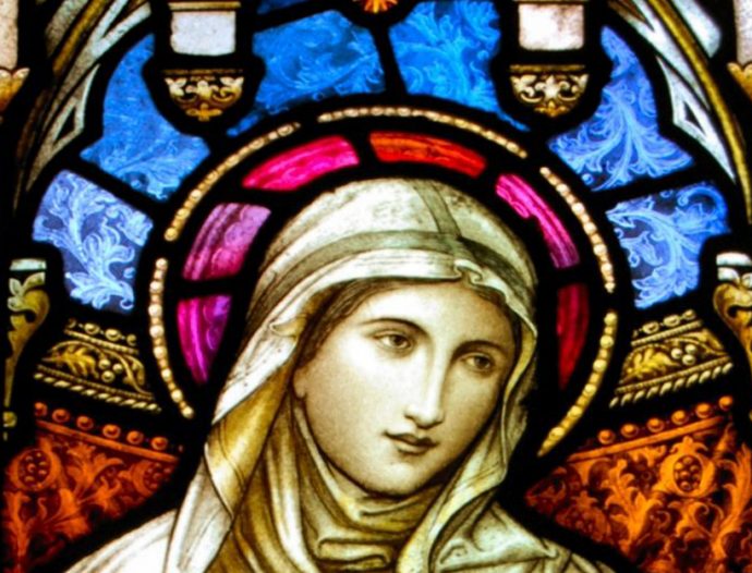 Saint Brigid of Kildare, one of Ireland's three patron saints.