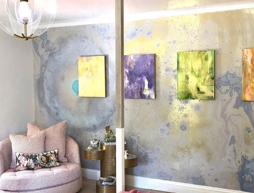 Artist Kari Kroll @ the Pasadena Showcase House of Design 2019